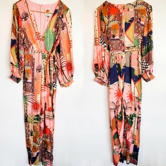 FARM Rio Multicolor Patterned Jumpsuit - Picture 4 of 6